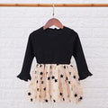 Girls' Round Neck Long Sleeves Autumn Party Dresses