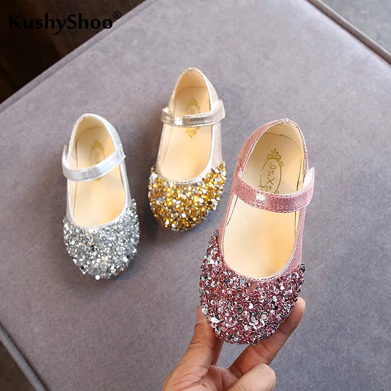 Kids Girls Casual Glitter Design Princess Sandals childrensterritory