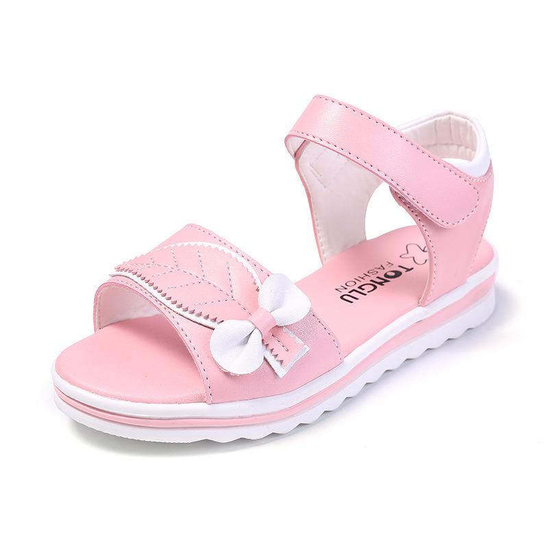 Kids Girls Butterfly-knot Summer Beach Sneakers childrensterritory