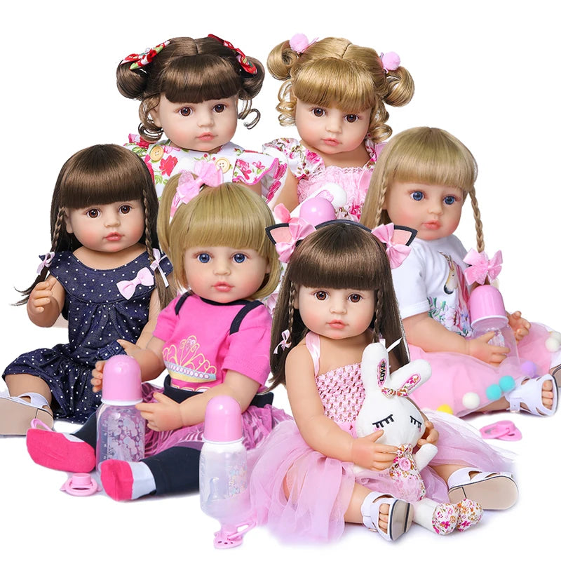High Quality 50CM Full Body Soft Silicone Doll for Girls childrensterritory