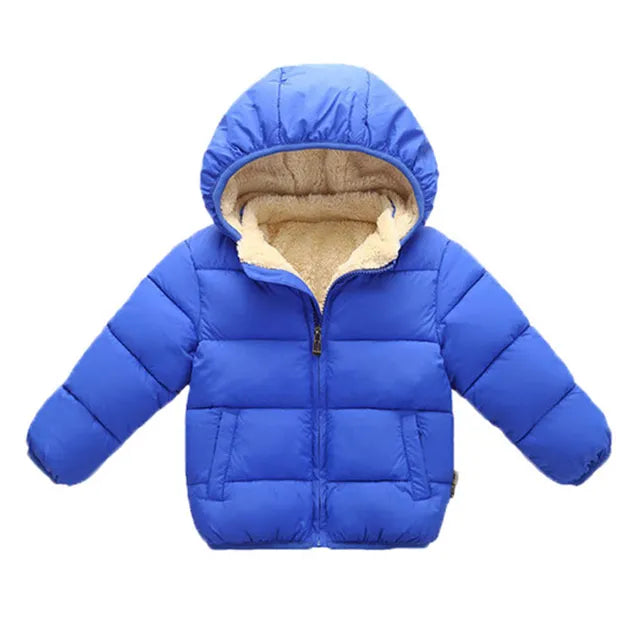 Baby/Kids Warm Plush Thicken Fur Hooded Jackets childrensterritory