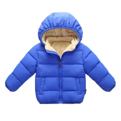 Baby/Kids Warm Plush Thicken Fur Hooded Jackets childrensterritory