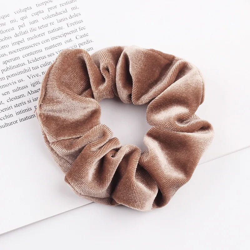 Velvet Scrunchie Hairband For Girls