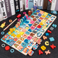 Kids Wooden Numbers Shapes Matching Montessori Toys childrensterritory