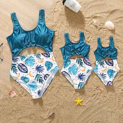 Matching Mommy And Me Designer Swimsuit Bikini Set