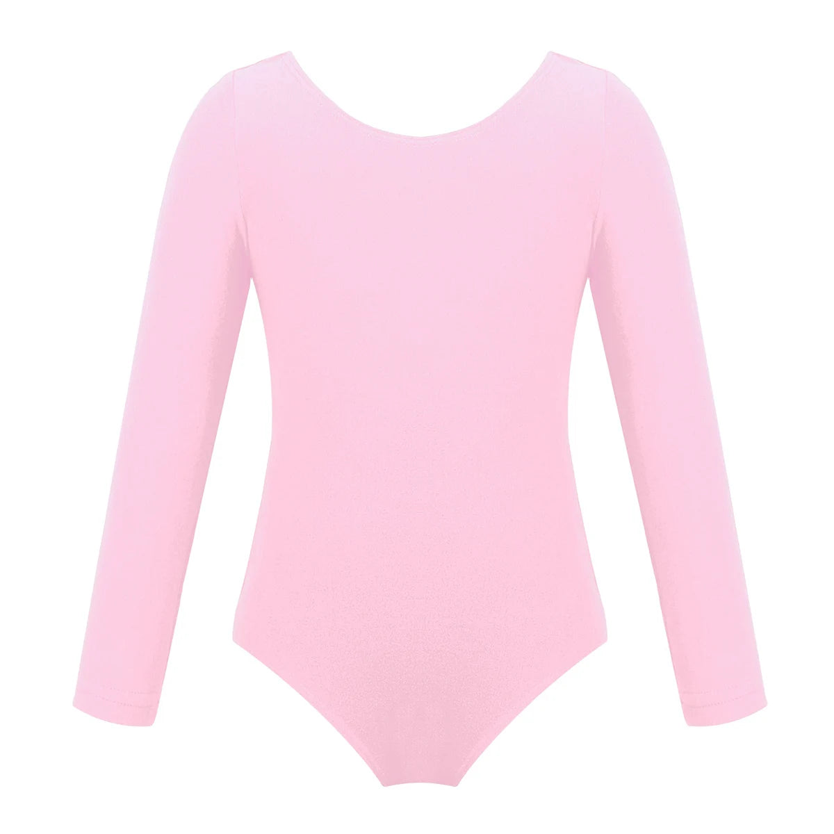 Kids Girls Long Sleeve Solid Color Ballet Leotards Bodysuit childrensterritory