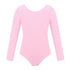 Kids Girls Long Sleeve Solid Color Ballet Leotards Bodysuit childrensterritory