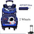 Space Theme Kids Boys School Rolling Backpacks childrensterritory