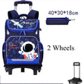 Space Theme Kids Boys School Rolling Backpacks childrensterritory