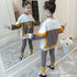 Kids Girls Letter Print Sweater + Leggings Two-Piece Clothing Set childrensterritory