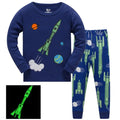 Kids Boys Cartoon Print Long Sleeve Cotton Sleepwear childrensterritory