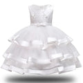 Little Girls' Elegant Layered Design Evening Party Dresses childrensterritory