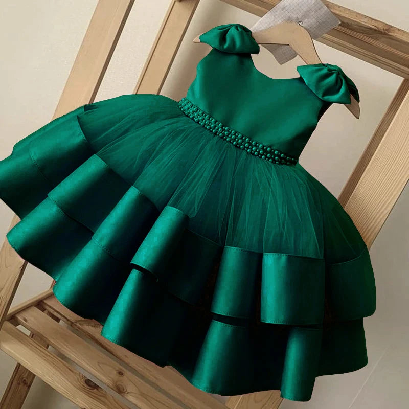 Bow Design Elegant Princess Tutu Dress For Girls childrensterritory