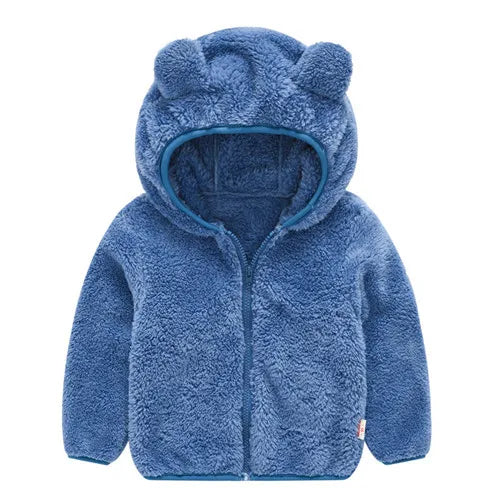 Toddler/Kids Girls Boys Hooded Warm Surcoat/Sweatshirt