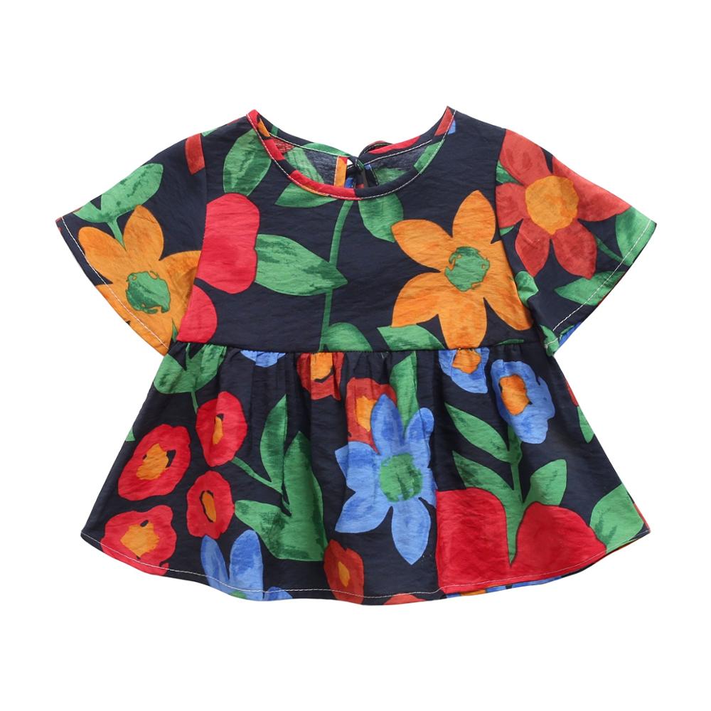 Baby Girls Floral Print Summer Princess Dresses childrensterritory