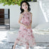 Floral Design Bohemian Style Kids Girls Summer Beach Dresses childrensterritory