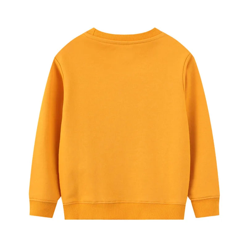 Cartoon Vehicle Design Kids Boys Cotton Sweatshirts
