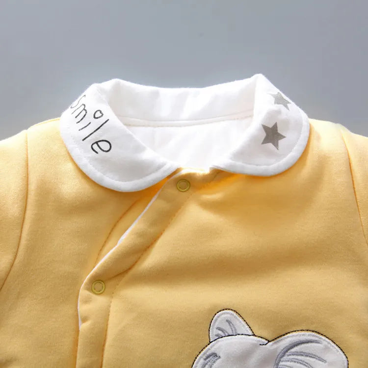 Baby Kids Cartoon Design Soft Winter Bodysuits