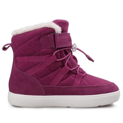 Kids Buckle Strap Velvet Warm Fur Snow Shoes childrensterritory