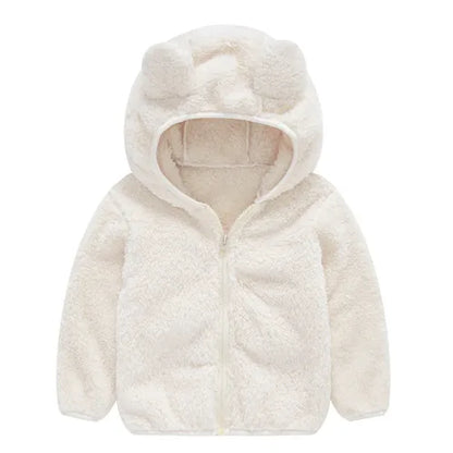 Toddler/Kids Girls Boys Hooded Warm Surcoat/Sweatshirt