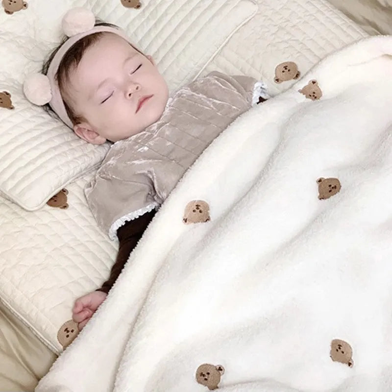 Warm Soft Fleece Swaddling Blankets for Baby childrensterritory