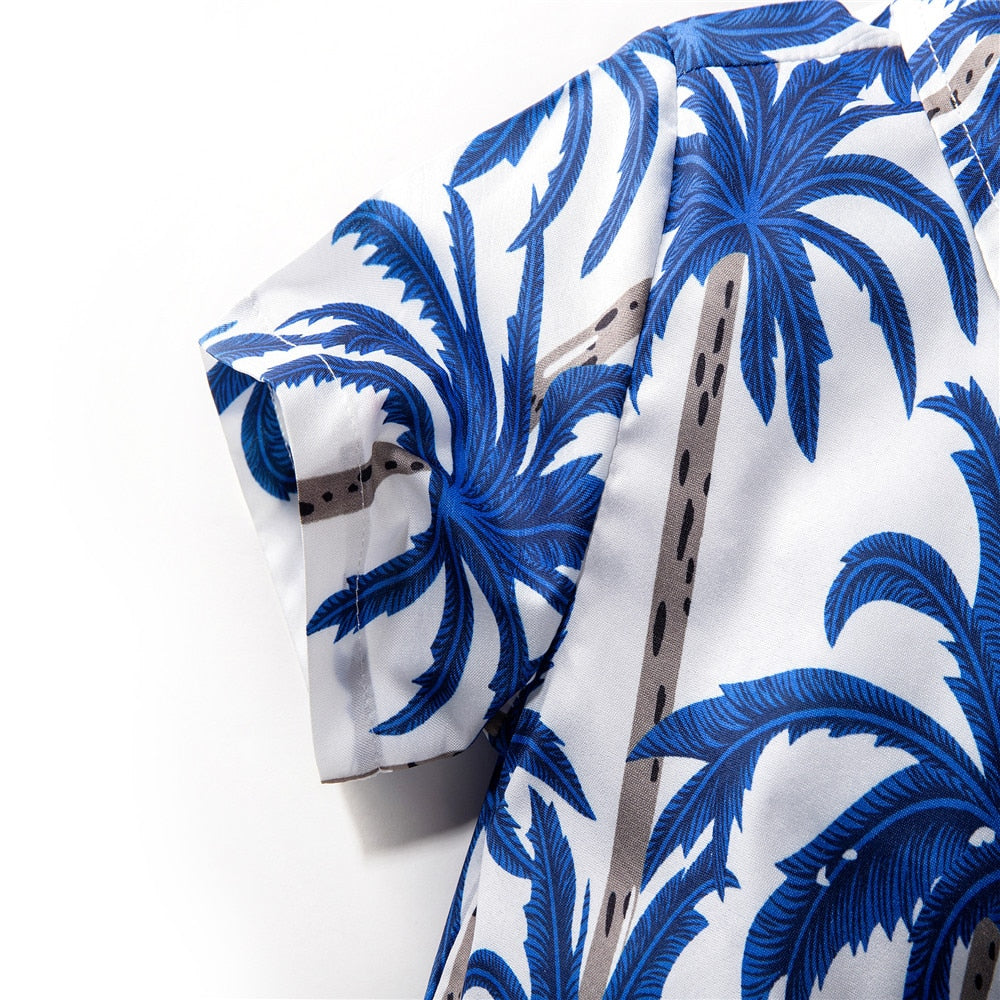 Kids Boys Hawaiian Shirt+Short Pants+Waistband Summer Suit childrensterritory