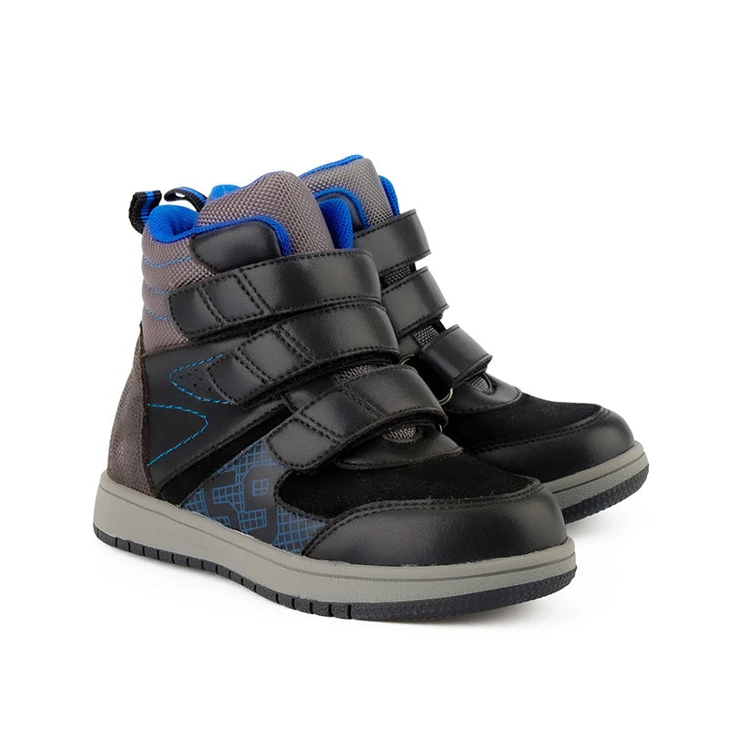 Kids Leather Ankle Boots for Girls/Boys with Arch Support childrensterritory