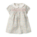 Girls Half Sleeves Floral Printed Casual Summer Dresses childrensterritory
