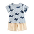 Cartoon Print Baby Boy 2pcs Casual Summer Clothing Sets childrensterritory