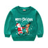 Christmas Letters and Santa Cartoon Prints Kids Sweatshirts childrensterritory