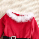 Girls' Round Neck Long Sleeves Christmas Dresses