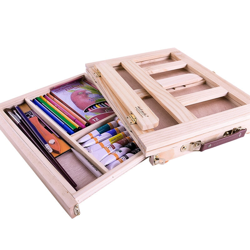 Kids Portable Wooden Table Easels For Painting Artists childrensterritory