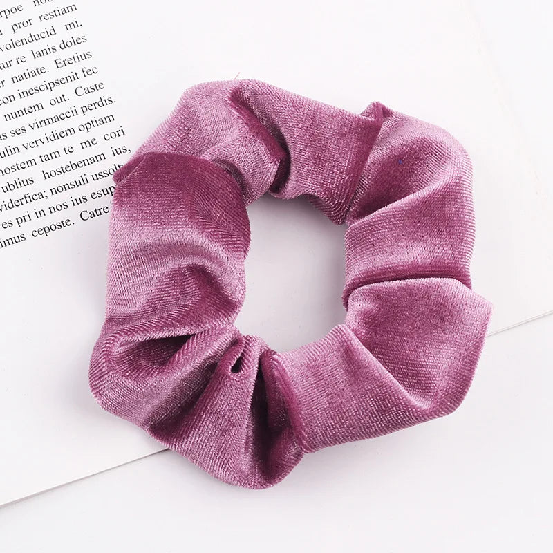 Velvet Scrunchie Hairband For Girls