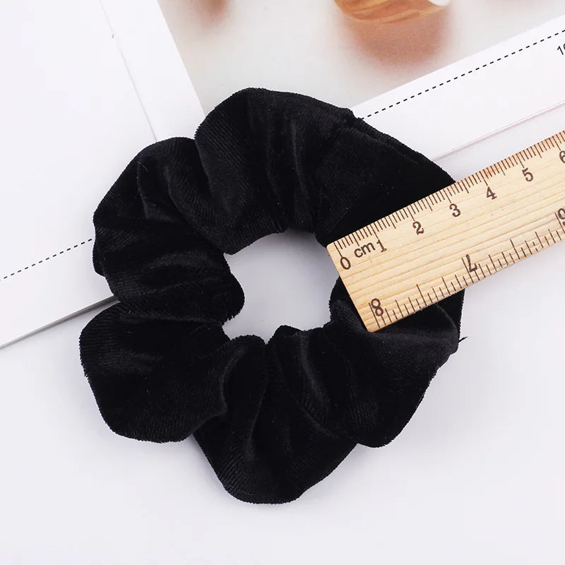 Velvet Scrunchie Hairband For Girls