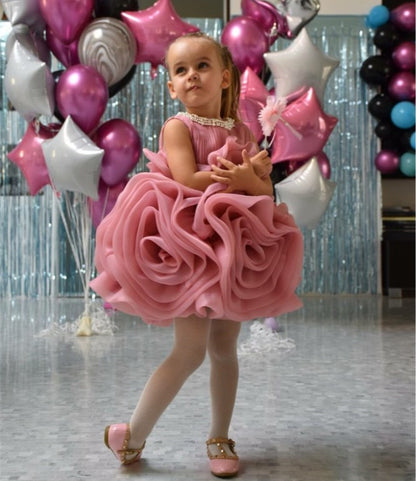 Baby/Kids Girls Knee Length Pageant Birthday Party Gown childrensterritory