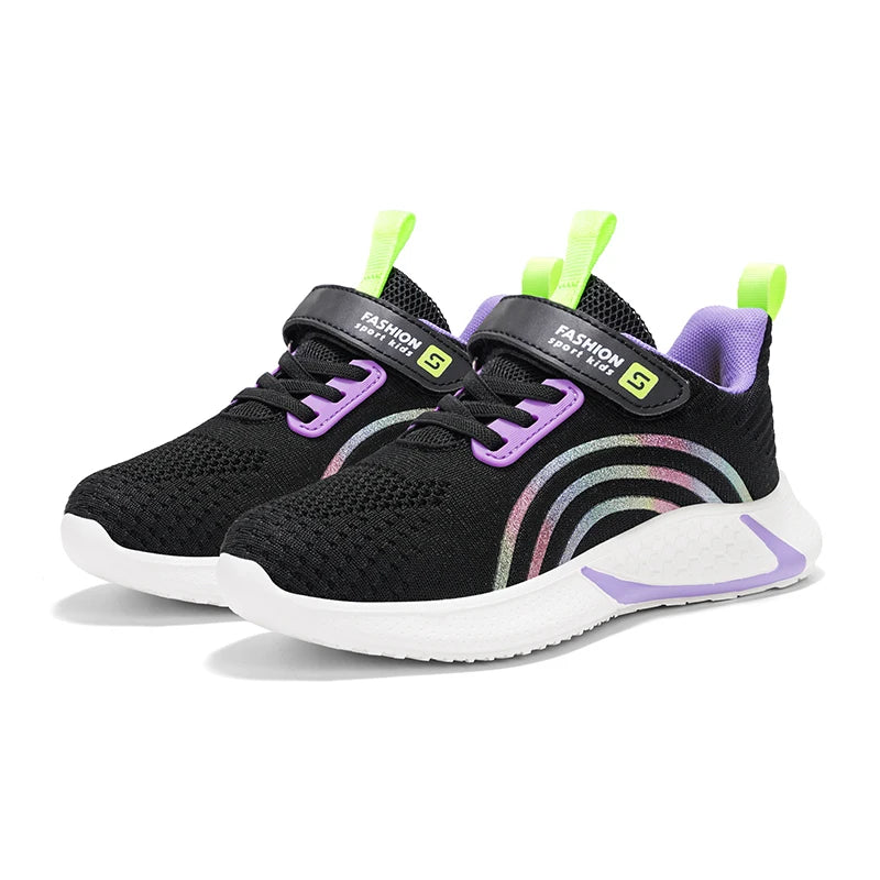 Kids Girls Casual Breathable Anti-Slip Running Sports Shoes childrensterritory