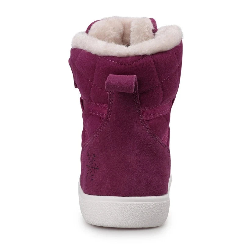 Kids Buckle Strap Velvet Warm Fur Snow Shoes childrensterritory