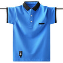 Boys' School Uniform Short Sleeve Summer T-Shirt childrensterritory