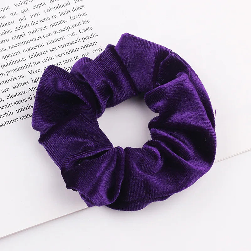 Velvet Scrunchie Hairband For Girls