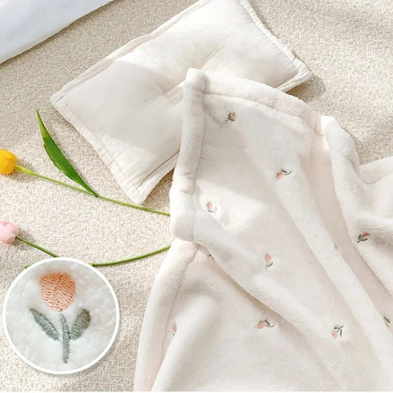 Warm Soft Fleece Swaddling Blankets for Baby childrensterritory