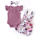 Baby Girl 3Pcs Floral Outfit Set for Summer childrensterritory