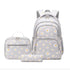 Floral Print 3 Pcs/Set School Backpack for Kids/Teen Girls childrensterritory