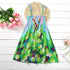 Bohemian Style Kids Girls Floral Sling Ruffles Beach Dresses childrensterritory