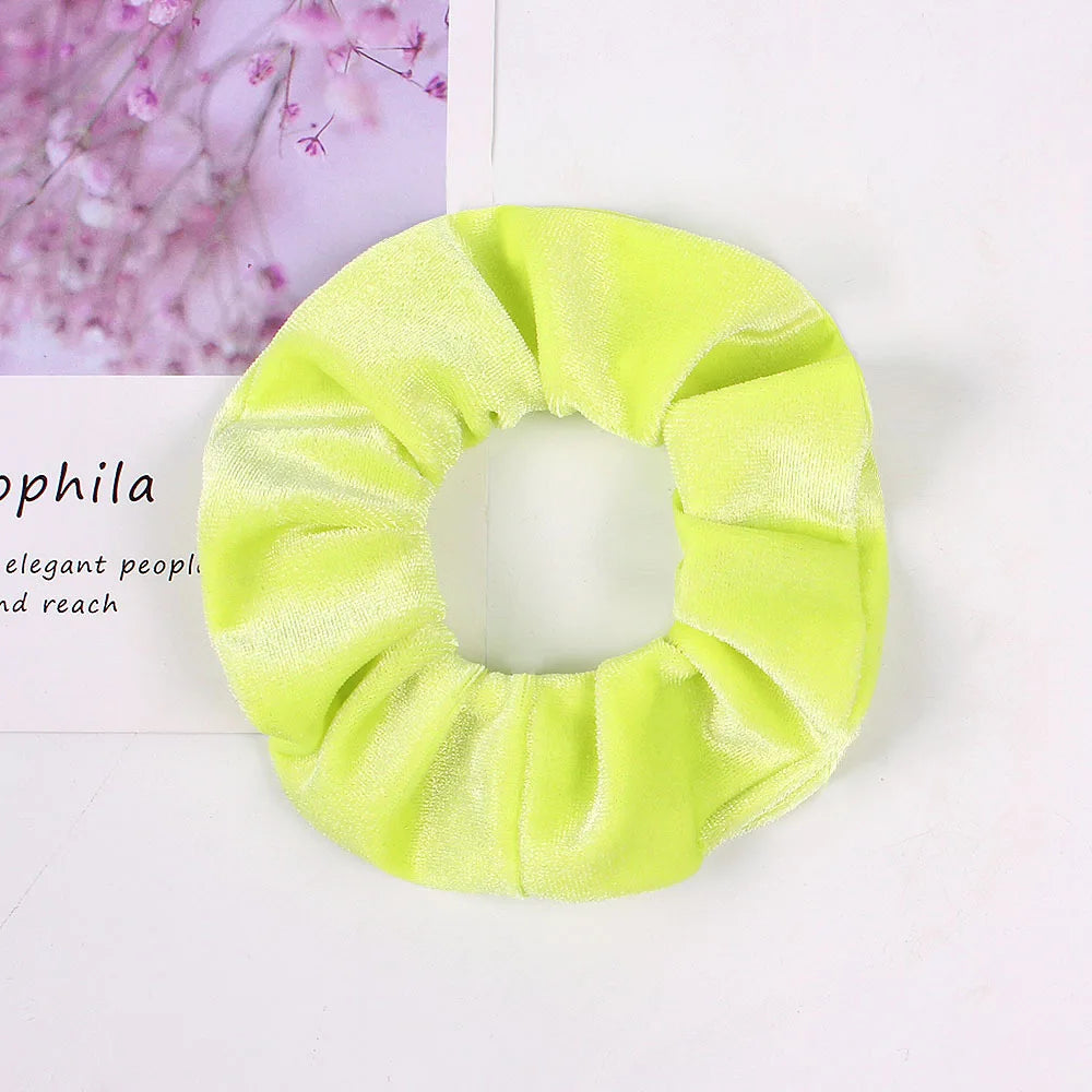 Velvet Scrunchie Hairband For Girls