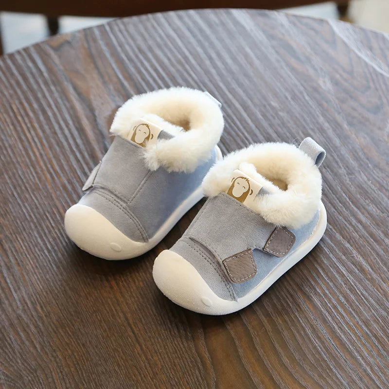 Warm Plush Baby Girls Boys Soft Bottom Snow Boots childrensterritory