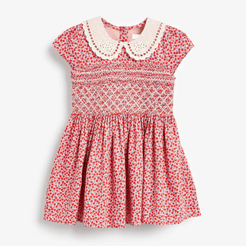 Short Sleeves Printed Casual Dresses For Girls childrensterritory