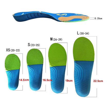 Kids Cartoon Animal Prints Flatfeet Sneakers Insoles childrensterritory