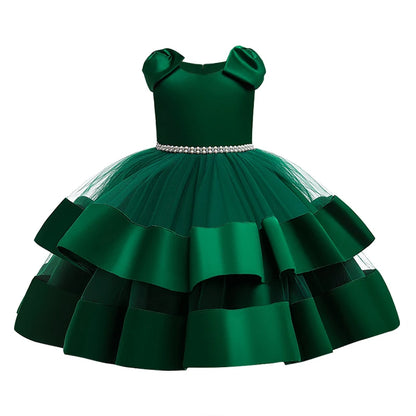 Kids Girls Elegant Tutu Flower Princess Party Dresses childrensterritory