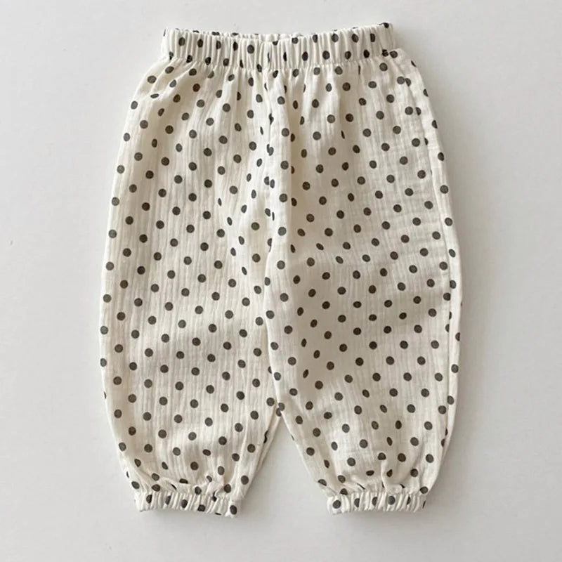 Cute Printed Baby Casual Summer Trousers for Girls