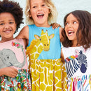 Lovely Cartoon Design Soft Cotton Summer Dresses for Girls childrensterritory